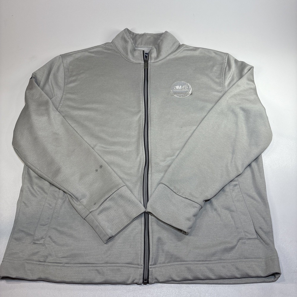 Callaway Mens Golf Jacket Gray Weather Series Full Zip XL - 3M Championship 25th